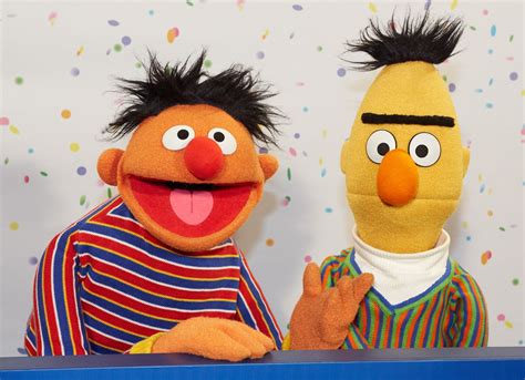 Bert and Ernie like different things, like when Ernie wants to sing and Bert wants to sleep but they don't mind being different, because that's what friends ... 